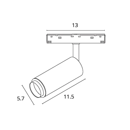 Магнитный трековый светильник Arte Lamp OPTIMA A7276PL-1WH